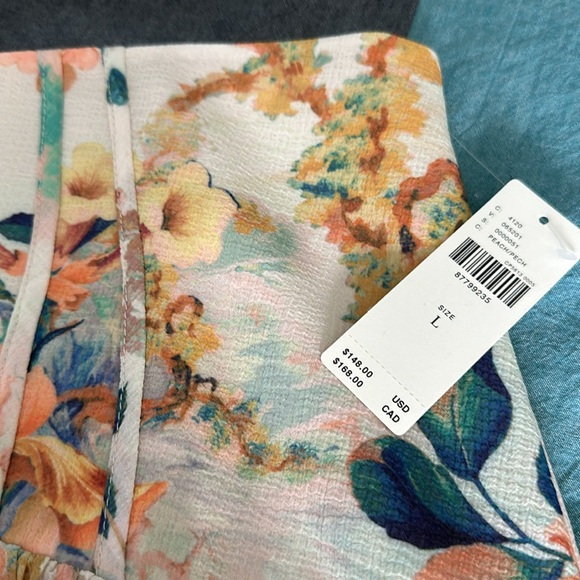 By Anthropology Asymmetrical Lace A-Line Midi Skirt size Large - Picture 3 of 6